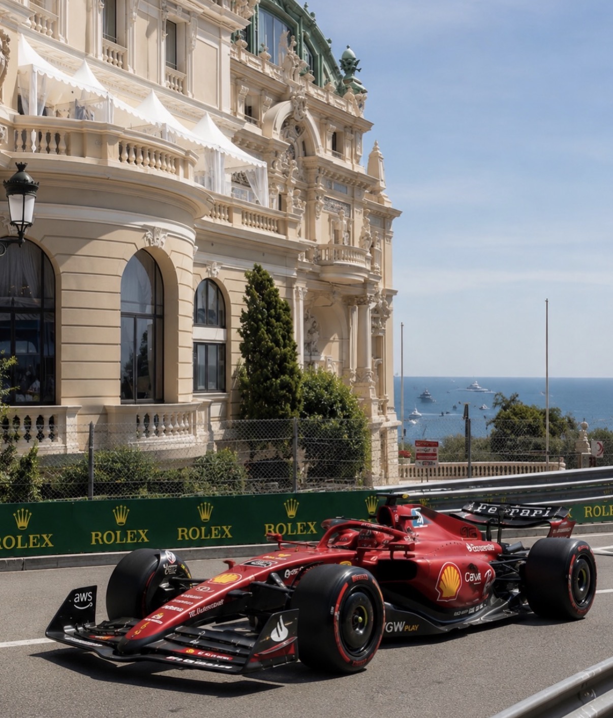 Monaco harbour during Grand Prix week
