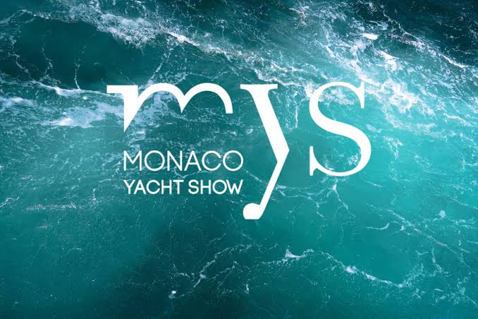 Monaco Yacht Show official mark over the water